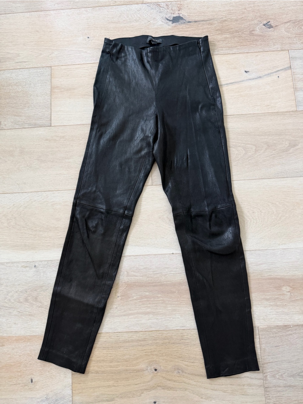 Banana Republic Leather Black Skinny  Pants